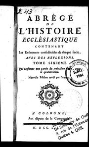 Abrégé de l'histoire ecclésiastique by Bonaventure Racine