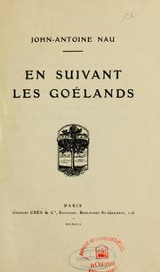 Cover of: En suivant les goélands by John-Antoine Nau