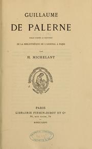 Cover of: Guillaume de Palerne