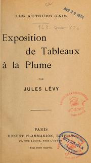 Cover of: Exposition de tableaux à la plume