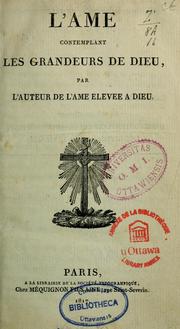 Cover of: L'âme contemplant les grandeurs de Dieu