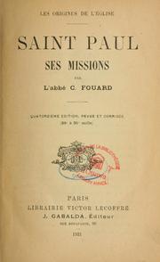 Cover of: Saint Paul: ses missions