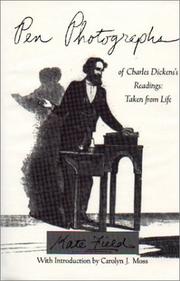 Cover of: Pen photographs of Charles Dickens's readings: taken from life