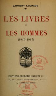 Cover of: Les livres et les hommes (1916-1917)