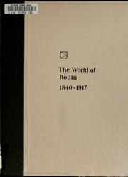Cover of: The world of Rodin, 1840-1917 by William Harlan Hale