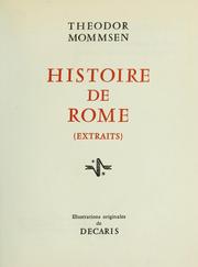 Cover of: Histoire de Rome: extraits