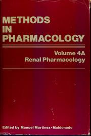 Cover of: Renal pharmacology | Manuel MartГ­nez-Maldonado