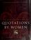 Cover of: The new Beacon book of quotations by women