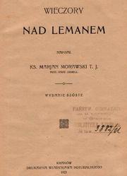 Wieczory nad Lemanem by Marian Morawski