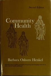 Cover of: Introduction to community health
