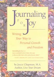Cover of: Journaling for joy by Joyce Chapman