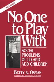 No One to Play With by Betty B. Osman