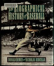 Cover of: The biographical history of baseball
