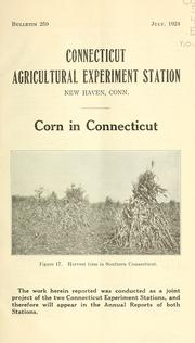 Cover of: Corn in Connecticut by Donald Forsha Jones