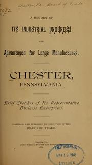 Cover of: Chester, Pennsylvania by Chester (Pa.). Board of Trade