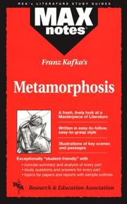 Cover of: Metamorphosis  (MAXNotes Literature Guides) (MAXnotes)