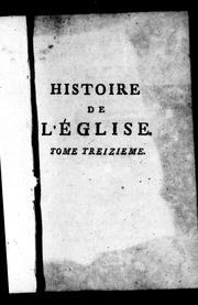 Cover of: Histoire de l'église: dédiée au roi