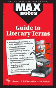 Cover of: Maxnotes guide to literary terms