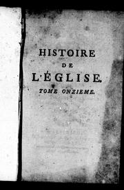 Cover of: Histoire de l'église: dédiée au roi