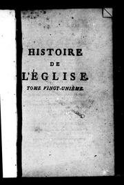 Cover of: Histoire de l'église: dédiée au roi