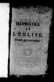 Cover of: Histoire de l'église: dédiée au roi