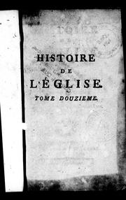 Cover of: Histoire de l'église: dédiée au roi