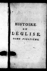 Cover of: Histoire de l'église: dédiée au roi