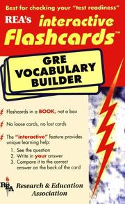 Cover of: GRE Vocabulary Builder Interactive Flashcard Book