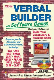 Cover of: Verbal Builder for Admission and Standardized Tests w