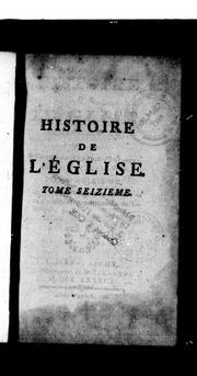 Cover of: Histoire de l'église: dédiée au roi