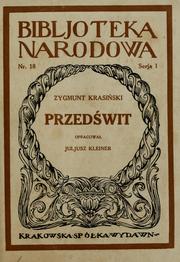 Cover of: Przedświt by Zygmunt Krasiński