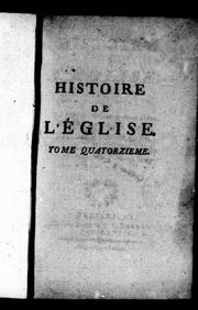 Cover of: Histoire de l'église: dédiée au roi