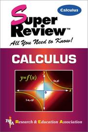 Cover of: Calculus Super Review