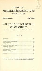 Cover of: Wildfire of tobacco in Connecticut
