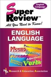Cover of: English language by by the staff of Research & Education Association.