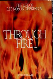 Cover of: Through fire and water: the life of Reb Noson of Breslov