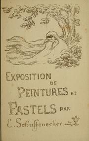 Cover of: Exposition de peintures et pastels