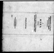 Cover of: A Bill intituled An act to provide for the administration of justice in Vancouver's Island by 