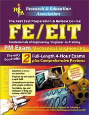 Cover of: FE/EIT PM : Mechanical Engineering, The Best Test Preparation