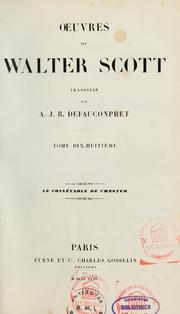 Cover of: Le Connétable de Chester. [Des fiancés] by Sir Walter Scott