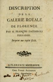 Cover of: Description de la galerie royale de Florence by Francesco Zacchiroli