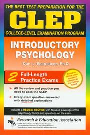 Cover of: CLEP Introductory Psychology (REA) - The Best Test Prep for the CLEP (Test Preps)