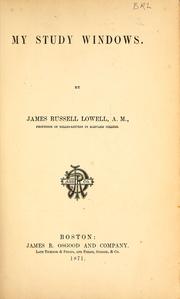 Cover of: My Study Windows
