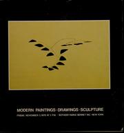Cover of: Modern paintings, drawings & sculpture