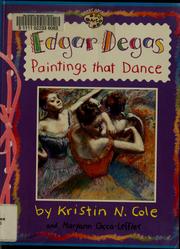 Cover of: Edgar Degas by Maryann Cocca-Leffler