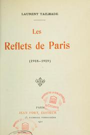 Cover of: Les reflets de Paris (1918-1919)