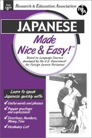 Cover of: Japanese Made Nice & Easy (Languages Made Nice & Easy)