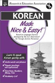 Cover of: Korean Made Nice & Easy (REA) (Languages Made Nice & Easy)