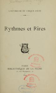 Cover of: Rythmes et rires