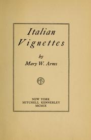 Cover of: Italian vignettes